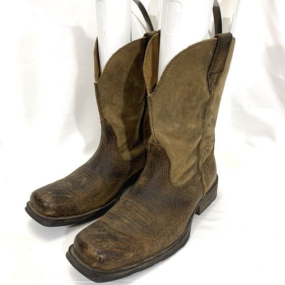 Ariat Men’s Brown Leather Western Cowboy Boot Size US 9 D main image 14